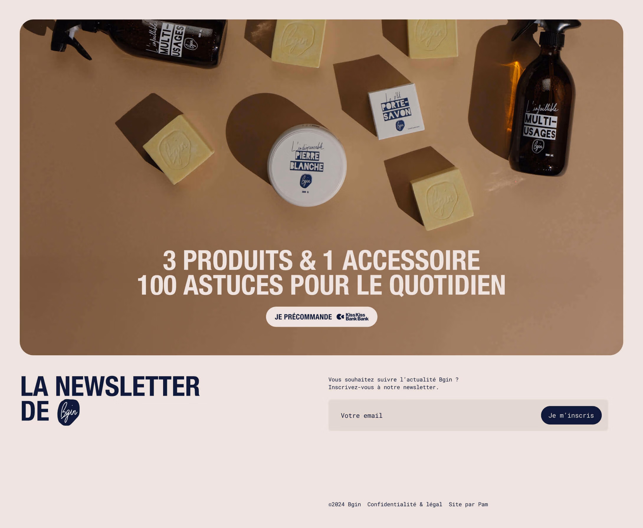 site E-commerce Shopify Bgin