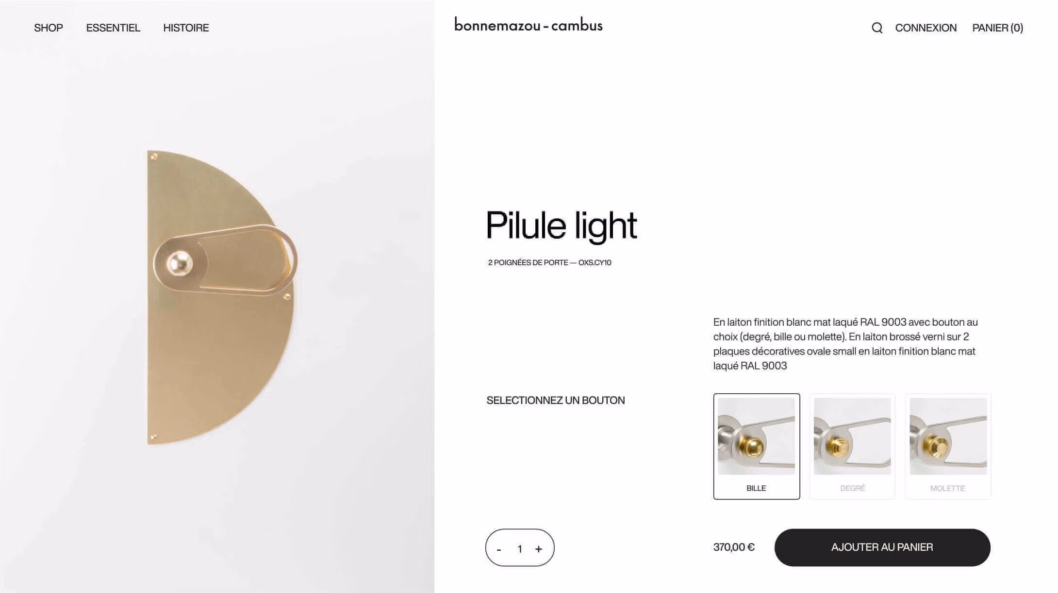 site E-commerce Shopify Bonnemazou Cambus