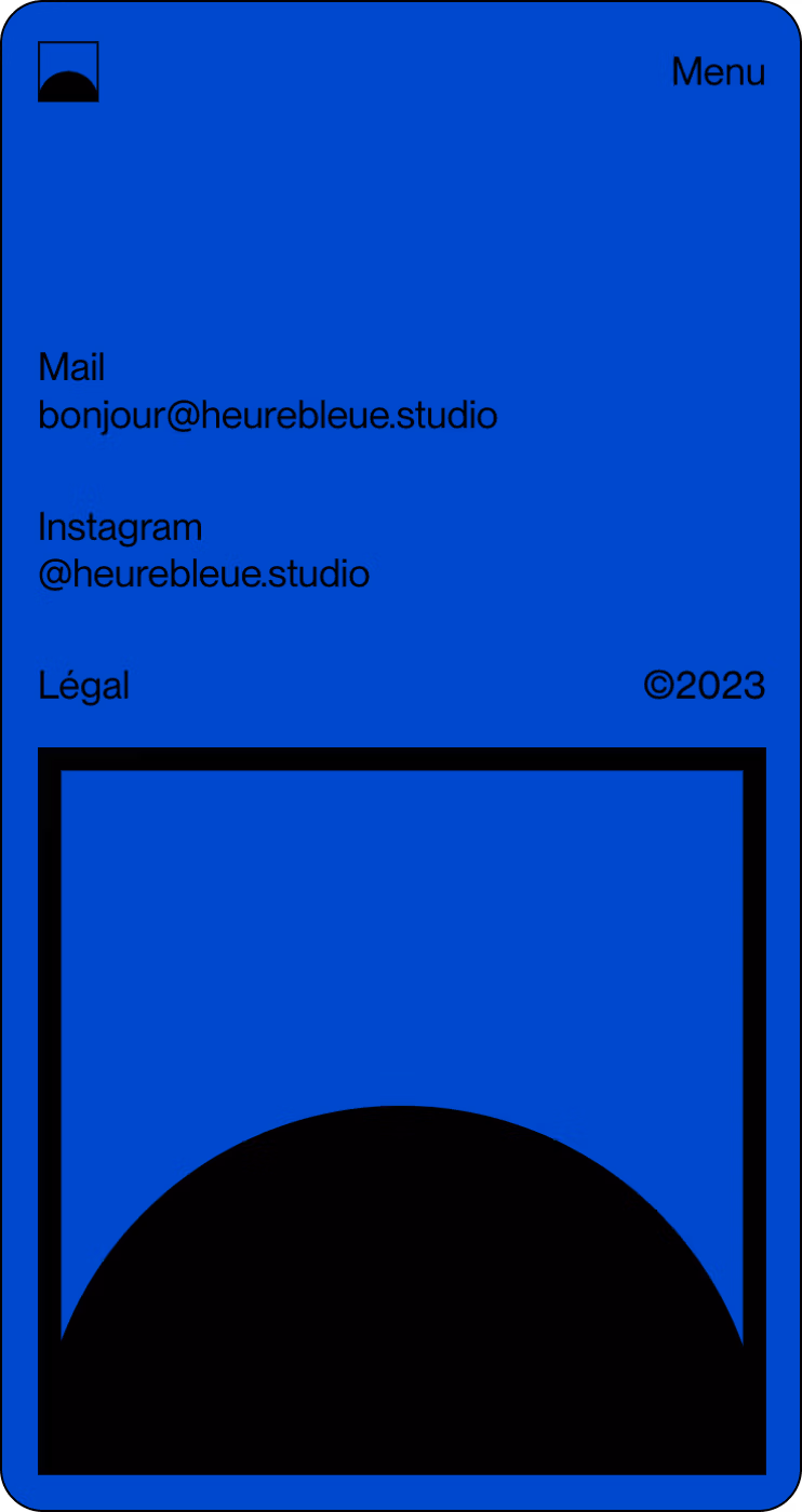 site Brand website Sanity Heure Bleue