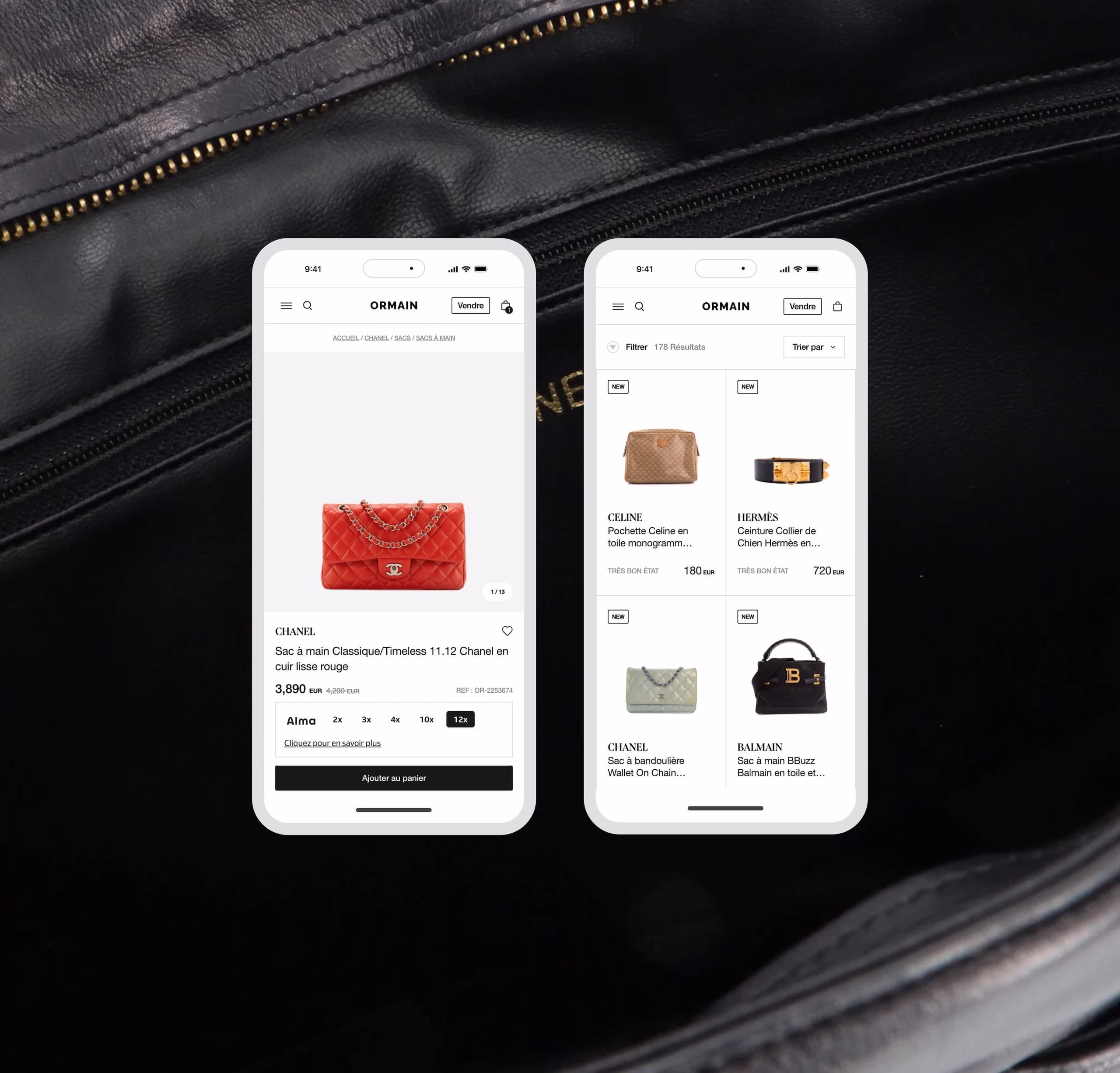 site E-commerce Shopify Ormain