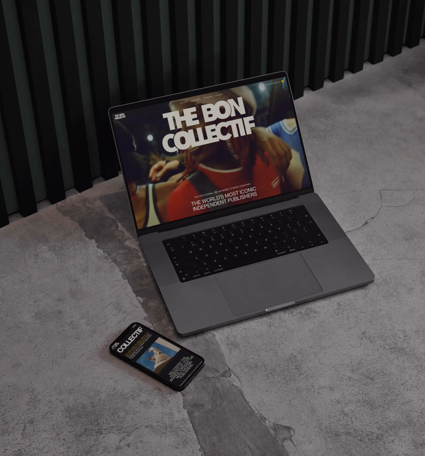 site Sanity Brand website The Bon Collectif