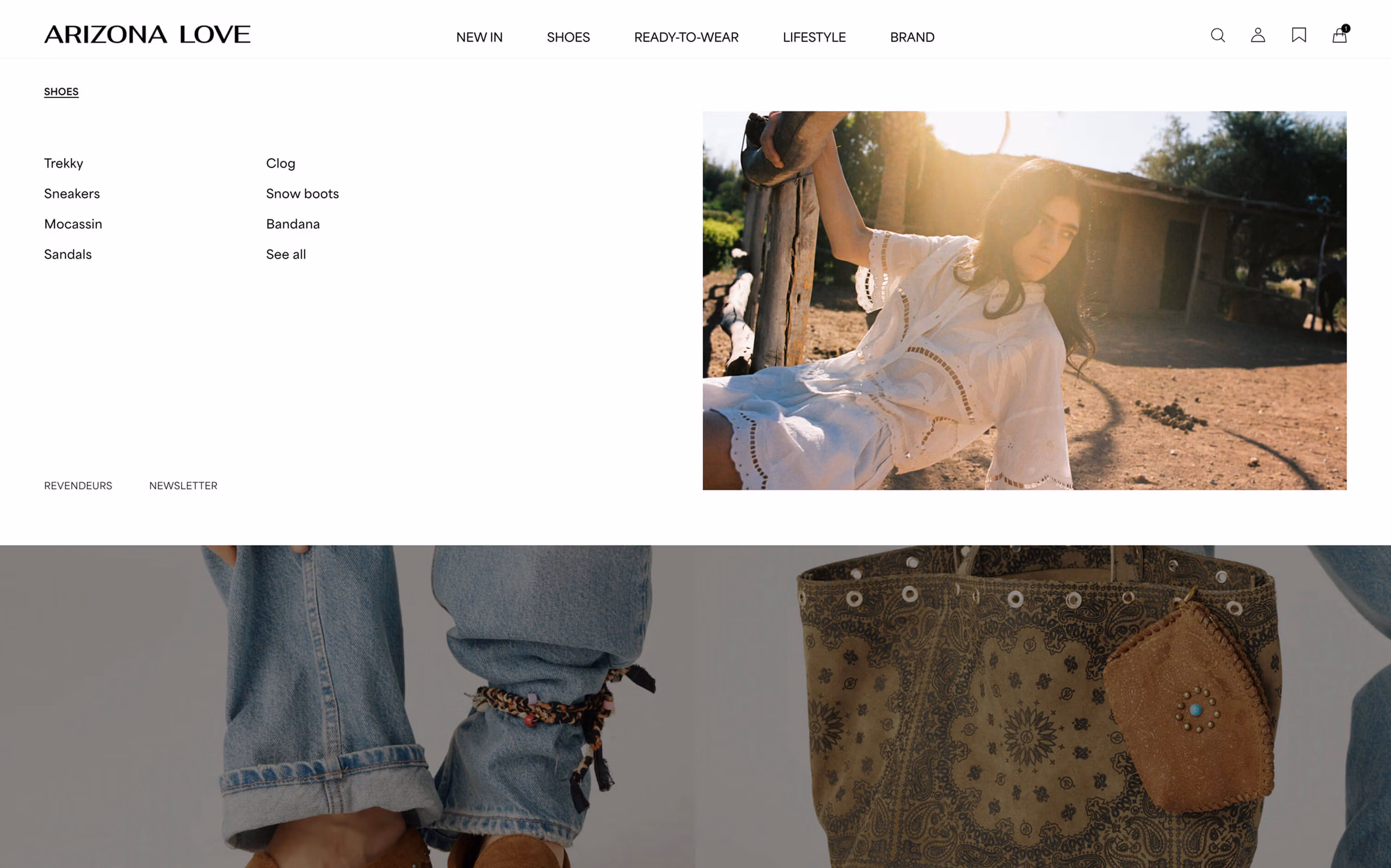 site E-commerce Shopify Arizona Love