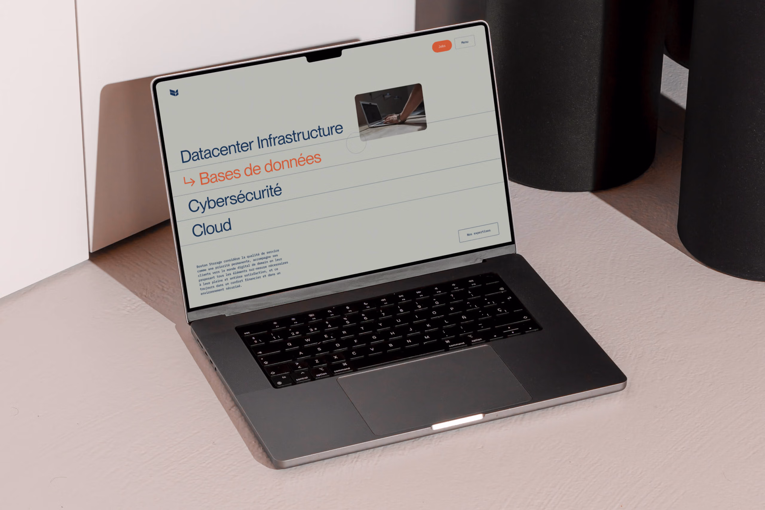 site Brand website Sanity Boston Storage