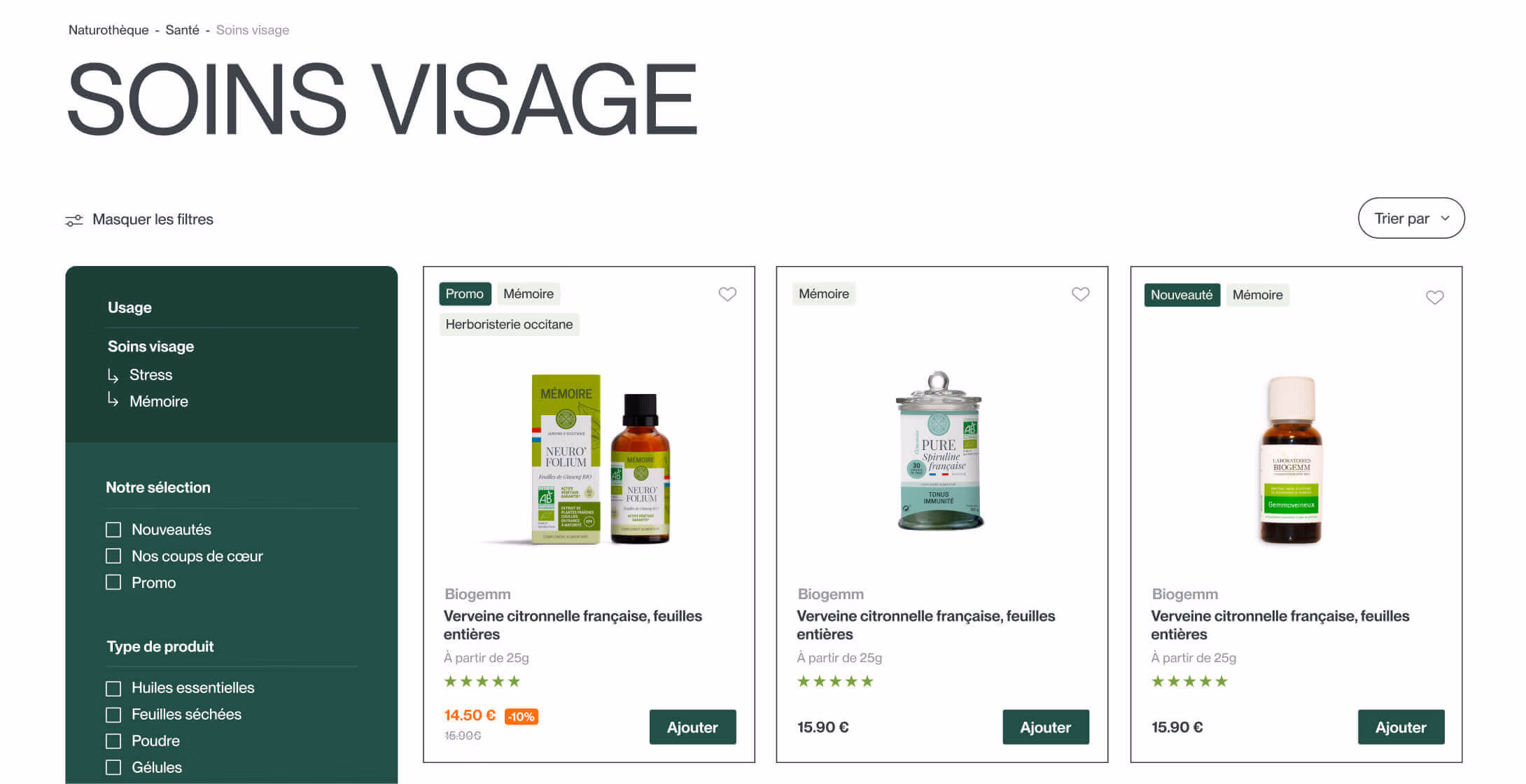 site E-commerce Shopify La Naturothèque Française