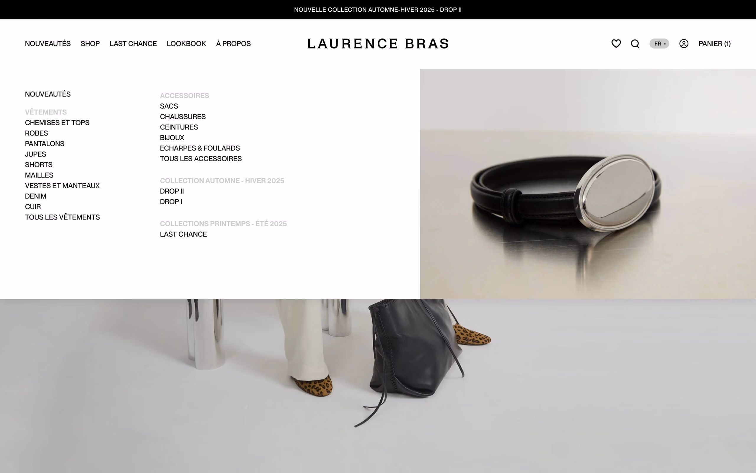 site E-commerce Shopify Laurence Bras