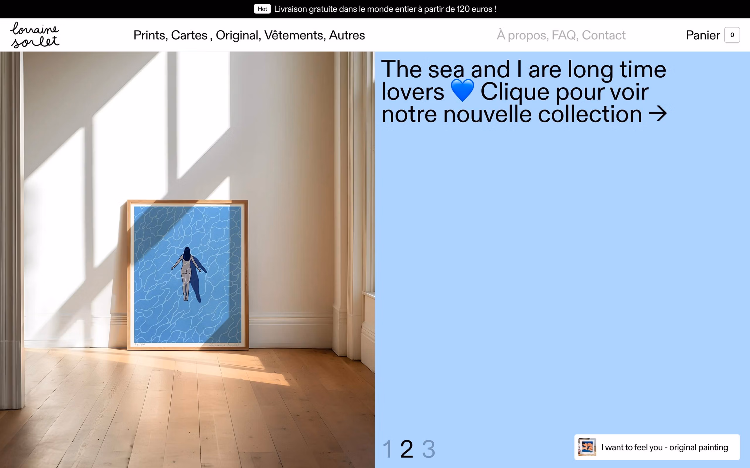 site E-commerce Shopify Lorraine Sorlet