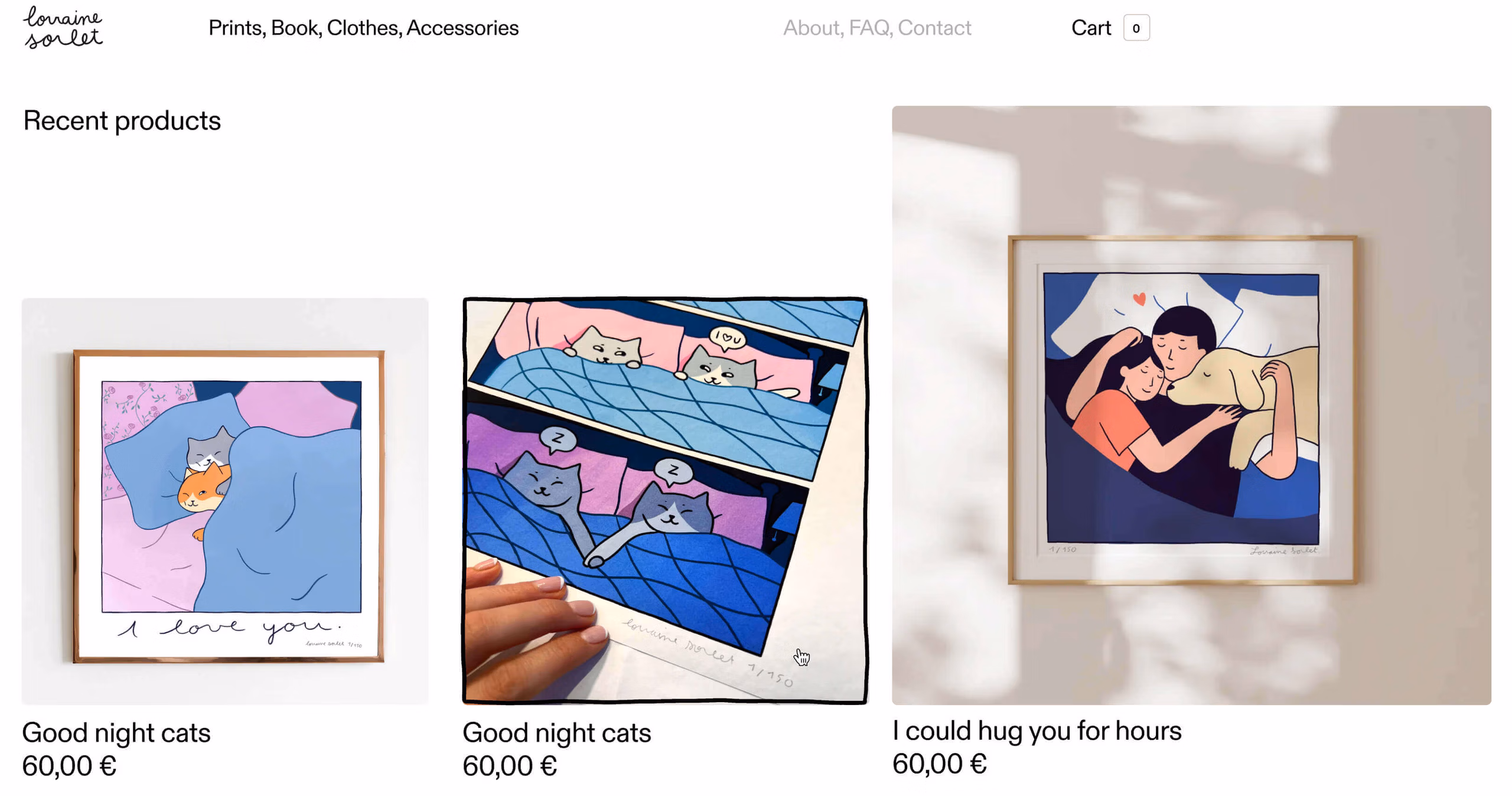 site E-commerce Shopify Lorraine Sorlet