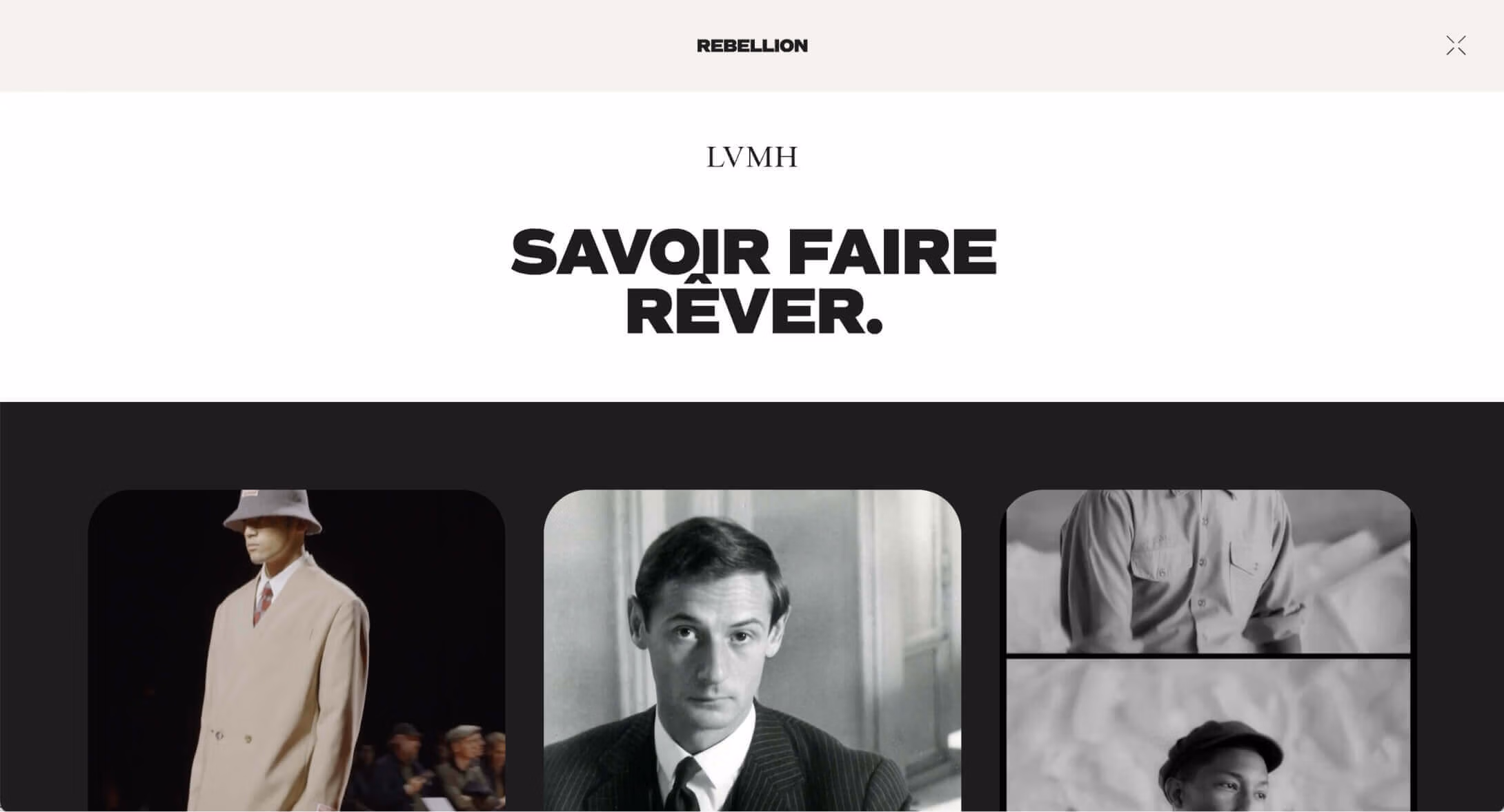 site Brand website Sanity Rebellion