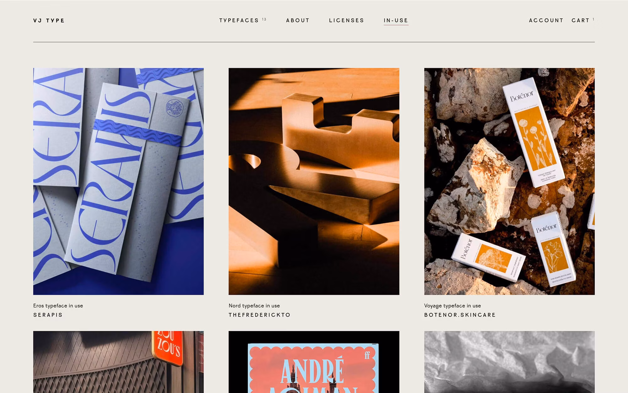 site E-commerce Shopify VJ Type