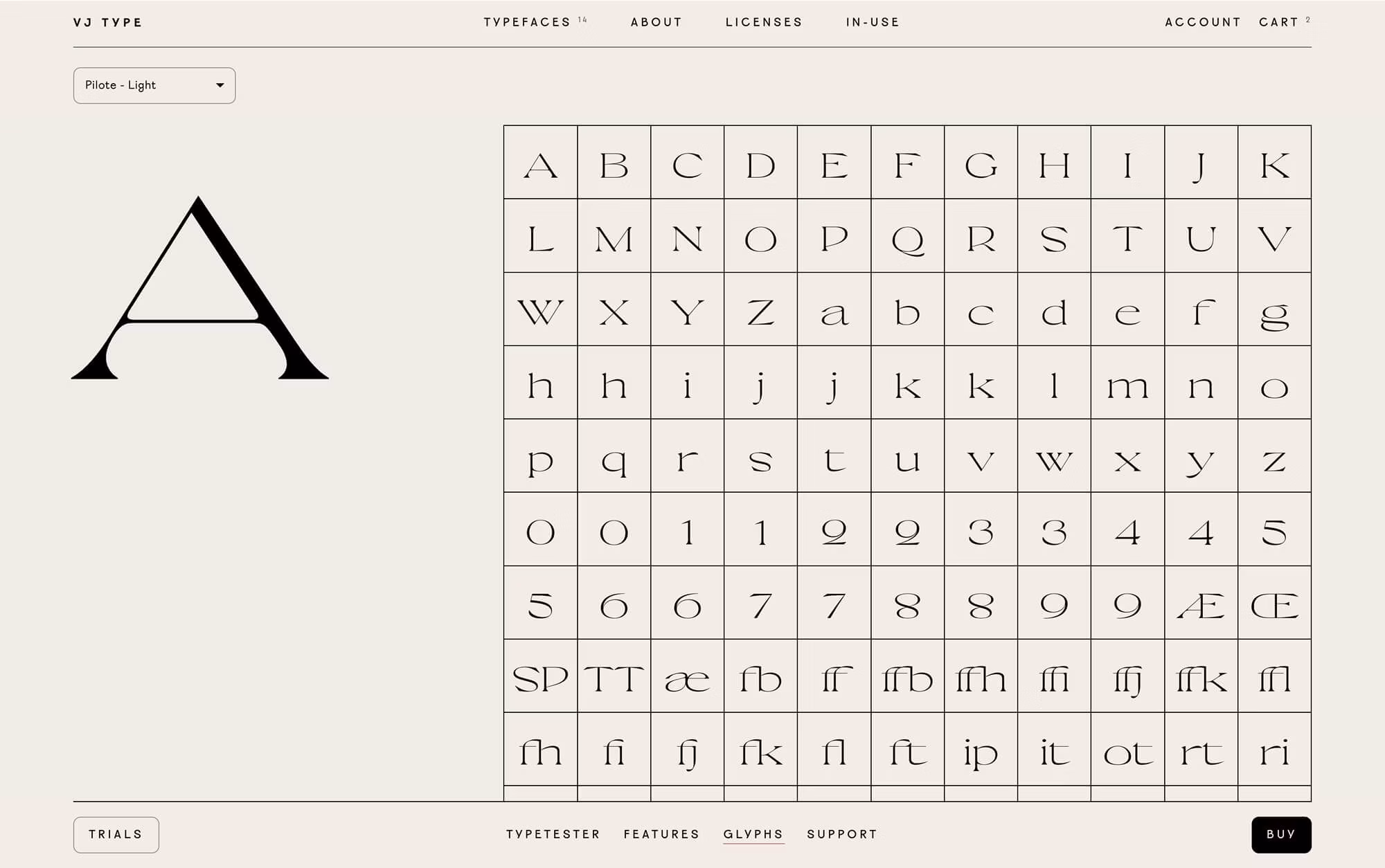 site E-commerce Shopify VJ Type