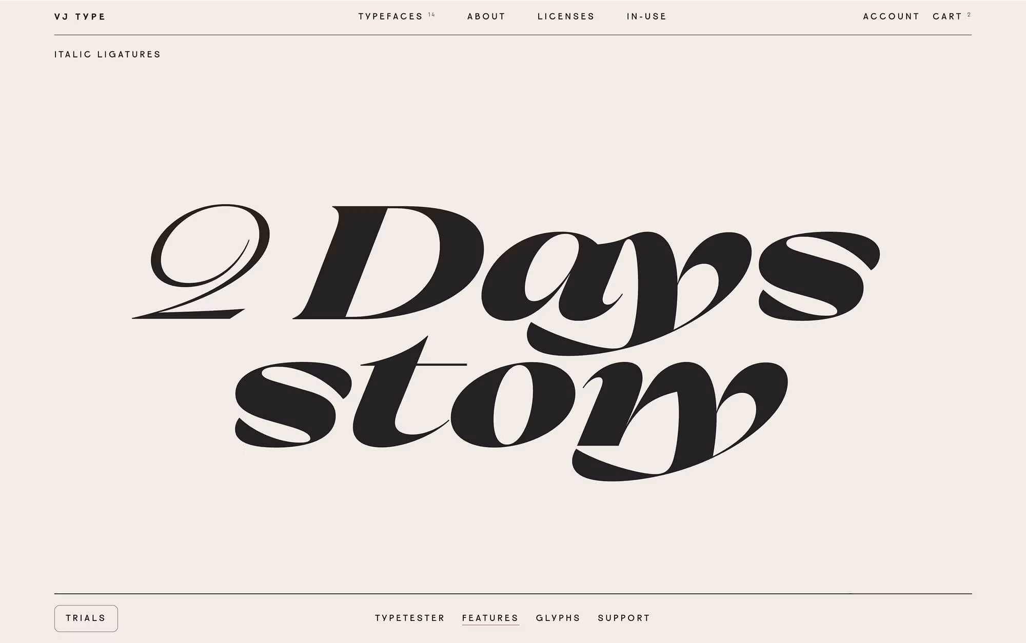 site E-commerce Shopify VJ Type